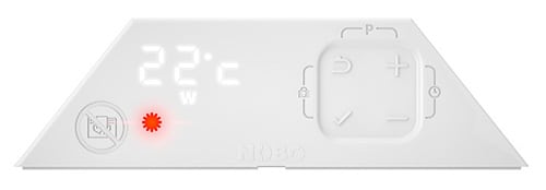 Every NOBØ NTL4T & NTL2N heater comes with the digital thermostat NOBØ NCU 2T.