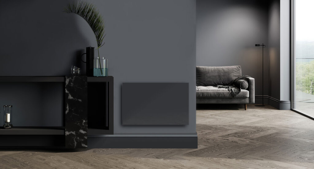 Γυάλινη πρόσοψη NOBO Clip On Glass σε θερμοπομπό τοίχου - Διακοσμητικό κρύσταλλο